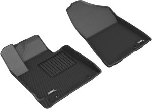 Hyundai Tucson Floor Mat Set - Front - 3D MAXpider - Kagu - Black - `19-`20